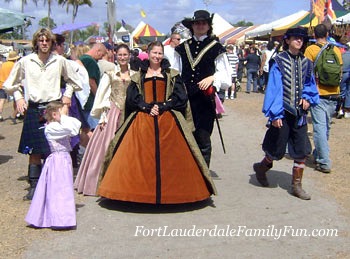 A royal family at the Renaissance festival.